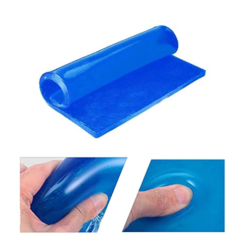 Motorcycle Seat Gel Pad Driver/Passenger Car Seat Cushion Shock Absorption Mat Reduce Fatigue Comfortable Soft Pad DIY Seat Pad Cooling Cushion Motorcycle Seat Foam (25 x 25 x 1cm) - color: Blue