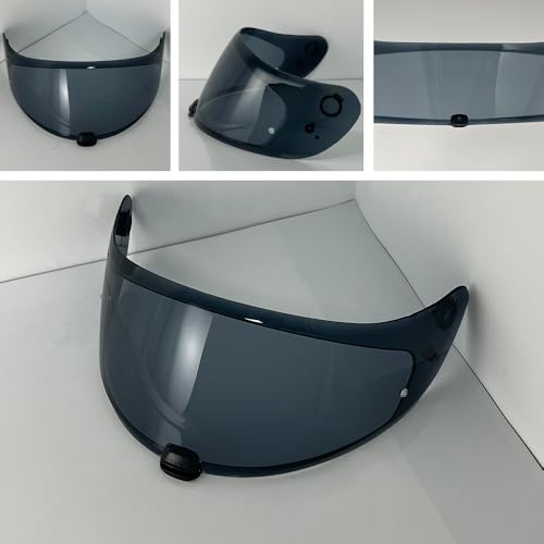 HJ20M Helmet Visor Replacement, Tinted UV protection Motorcycle Helmet Face Shield Windshield Lens For HJC C70 FG-17 FG-ST IS-17 (Light Black) - color: Light Black