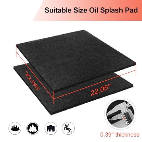 GODLIY 2 Pcs 22'' Oil Drain Splash Pad, No Splatter Pad Square Pad for Car Changing Oil Transmission Drain Pan (2 PCS)