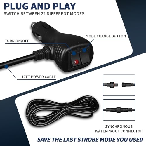 4X 6.1 inch Emergency Strobe Lights Green/White 24 LED Waterproof Hazard Warning Flashing Safety Dash Front/Rear/Side Windshield Lights for Volunteer Firefighter Vehicles POV Trucks - color: Green/White