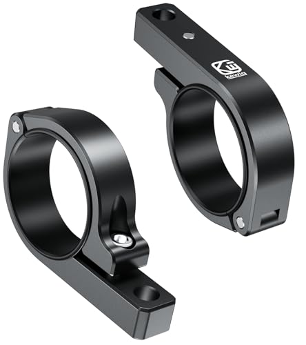 BRCOVAN 2PCS, Metal Light Bar Mounts, Off-Road LED Light Mounting Bracket | Fit for Round Rails / Roll Cage Bars 1.5" 1.75'' 1.85" 2'' 2.1" in Diameter, for Motorcycle ATV UTV Car Boat Truck