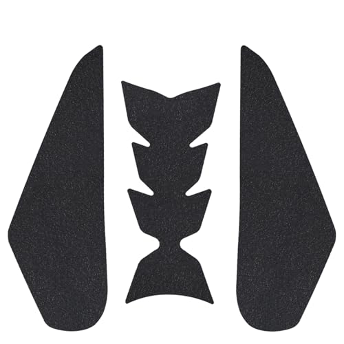 Accessories Compatible with KA&WA&SA&KI NINJA500 Ninja 500 Z500 Z500 2023 2024 2025 Side Fuel Tank Pads Protector Stickers Decal Gas Knee Grip Traction Pad Side Sticker (Black) - color: Black