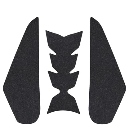 Accessories Compatible with KA&WA&SA&KI NINJA500 Ninja 500 Z500 Z500 2023 2024 2025 Side Fuel Tank Pads Protector Stickers Decal Gas Knee Grip Traction Pad Side Sticker (Black) - color: Black