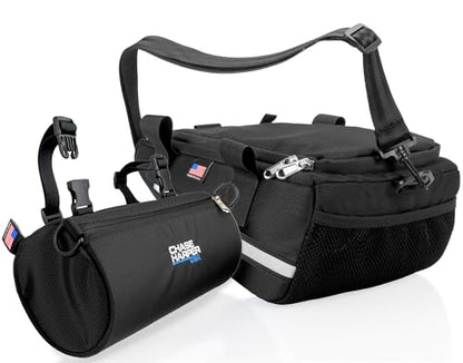 Chase Harper USA - Ruckus Value Pack - 5000LS Under The Seat Bag and 105000 Barrel Bag Combo - Compatible with All Ruckus Model Years With Lowered Frames - Black - color: Black, size: Low Frame Fit, style: Barrel Bag Combo