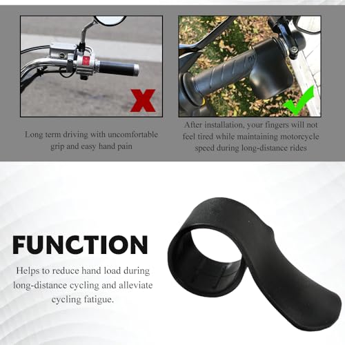 2 PCS Motorcycle Cruise Control, Motorcycle Throttle Assist, Black Throttle Mounted Motorcycles Cruise Assist Wrist Hand Grips, Cruise Throttle Assist Handlebar for 7/8" Handle Bar
