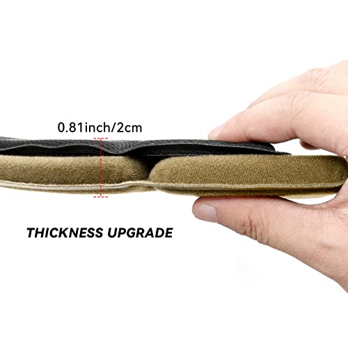 Tactical Helmet Pads - Universal Replacement Internal Memory Foam Pad Inserts for ACH, MICH, EXF Helmets - color: 2nd-Khaki