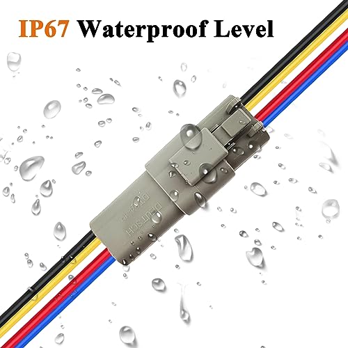 14 AWG 4 Pin DT Connector Waterproof Automotive Electrical Connector, Male and Female Way Auto Electrical Wire Connectors Harness for Car Truck Boat Motorcycle Trike Caravan - 3 Pack - style: 4 Pin-3 Sets