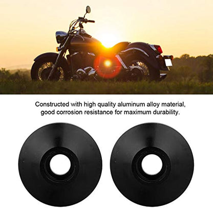 for Motorcycle 1 inch Handlebars end 1 inch 1 Pair Universal CNC Aluminum Alloy Motorcycle Handlebar Handle Bar End (Black) Motorcycle Handlebar 1" end contrappesi Moto embout