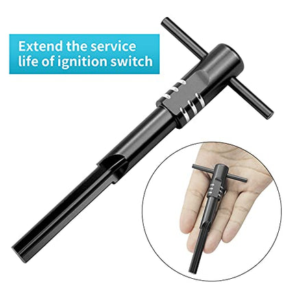 Ignition Switch Housing Motorcycle Alignment Tool Compatible with 2014-2020 Harley Touring Models - Black - color: Black