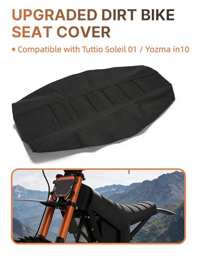 Ebike Seat Cover for Tuttio Soleil01 Electric Dirt Bike, Anti-Slip and Waterproof, Thickened Seat Cover for Yozma in 10 Electric Motorcycle, Ebike Upgraded Replacement Part, Black - color: Black