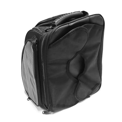 MZS Motorcycle Tank Bag, 19L-24L Expandable Strong Magnetic Gas Tank Bag, Dual Use Waterproof Motorbike Helmet Bag Luggage Storage Backpack fit Street Enduro Sport Adventure Cruiser Touring Bike - size: 24L