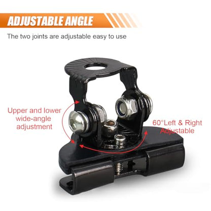 2PCS LED Light Bar Mounting Brackets, Universal Hood Light Mounts, Adjustable Ditch Light Brackets, Work Light Mount Bracket Auxiliary Lighting Accessories for Off Road Truck Car