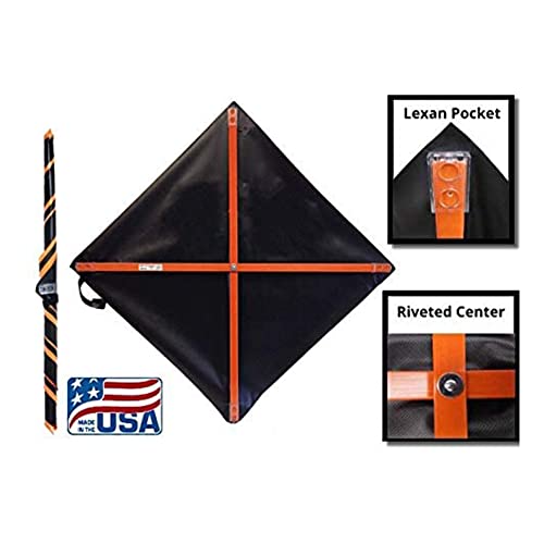 36" Non Reflective Fluorescent Vinyl Orange Roll-Up Warning Sign. Legend: ONE LANE ROAD AHEAD W20-4A