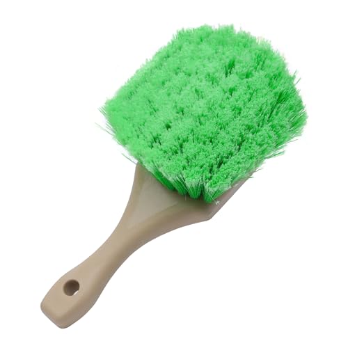 Nanoskin Pro-Grade 8.5" Car Detailing Brush-Durable Green Polystyrene Flagged Bristles,Acid Resistant, Surface Cleaning,Auto Wash,Tire & Wheel Scrub,Professional Automotive Detailer Tool (Pack of 12) - size: 8.5" (Pack of 12)