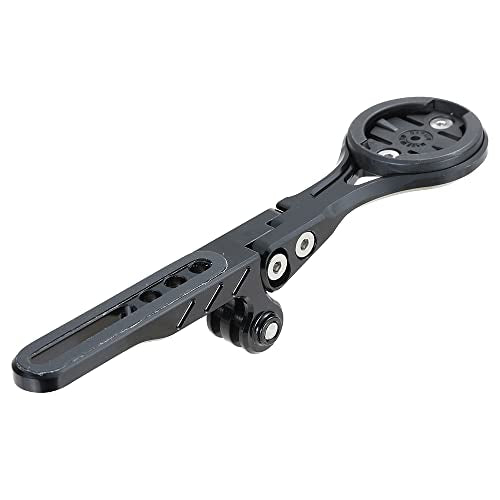 Cestbon Adjustable Out Front Bike Mount for Garmin Edge Wahoo Elemnt Bryton Rider Stages Dash Compatible with Aero Integrated Handlebar,Gopro Combo Mount with Camera and Headlight - color: Adjustable mount