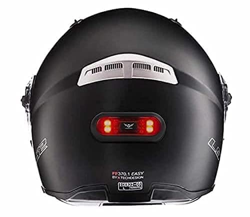 LED Motorcycle Helmet Light, Bike Bicycle Rear Red Safety Light, Helmet Light, Warning Tail Lights, Helmet Light for Night Riding with USB Chargeable Cable Small - style: Helmet Light- Version 1