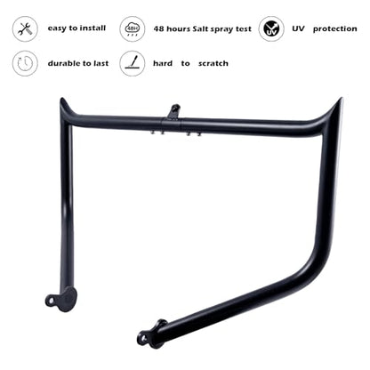 Kinglemc Crash Bar Engine Guard Highway Freeway Bar for Harley Touring Road King Street Glide Electra CVO, Trike Models 09-23 (Black-Updated) - color: Black-Updated