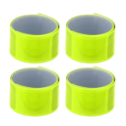 Reflective Armbands, High Reflector Bands Running Gears Elasticated Wristbands Arm Ankle Straps Belts Reflective Ankle Bands Cycling - color: Green