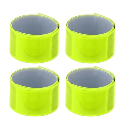 Reflective Armbands, High Reflector Bands Running Gears Elasticated Wristbands Arm Ankle Straps Belts Reflective Ankle Bands Cycling - color: Green