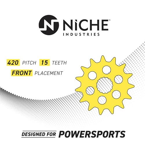 NICHE Drive Sprocket Chain Combo for Honda XR70R Front 15 Rear 36 Tooth 420HZ Standard 86 Links - size: Standard Chain