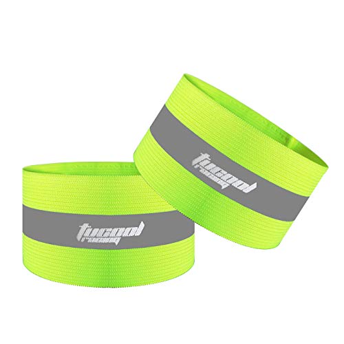 Professional Reflective Safety Vest with 2 Bands - Polyester Pongee Fabric for Night Running/Cycling/Construction - High Visibility (Green, L) - color: Green, size: Large