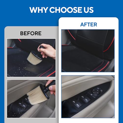 Car Interior Detailing Brush, Auto Detailing Brushes Dusting Car Accessories for Dashboard Interior, AC Vents, Leather, Keyboard, Scratch-Free - size: 1PCS-B