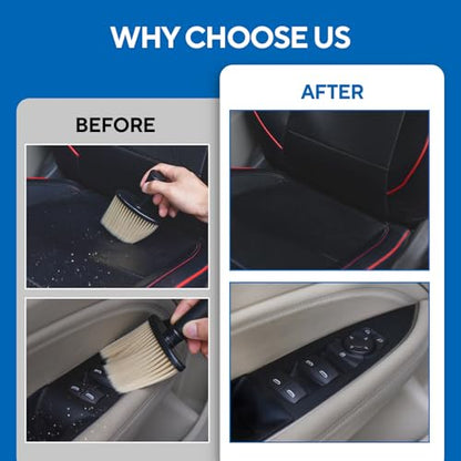 Car Interior Detailing Brush, Auto Detailing Brushes Dusting Car Accessories for Dashboard Interior, AC Vents, Leather, Keyboard, Scratch-Free - size: 1PCS-B