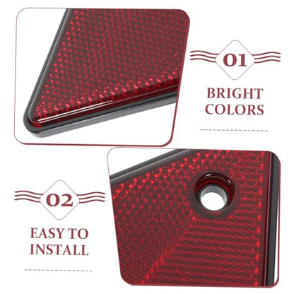 Holibanna 2pcs Reflective Triangle Warning Signs for Cars Emergency Road Reflectors Weatherproof for Roadside Assistance and Vehicle Maintenance