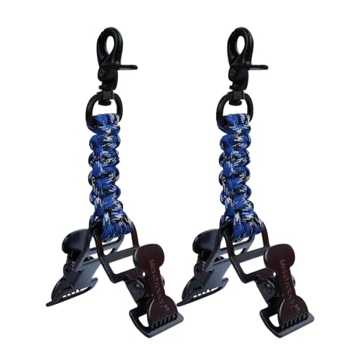 MELOTOUGH Tactical Glove Clip for Work Glove Holders with 2 Alligator Clips for Tool Belt,Tactical Bag,Outdoor Accessory - color: Blue 2, size: 2 PACK