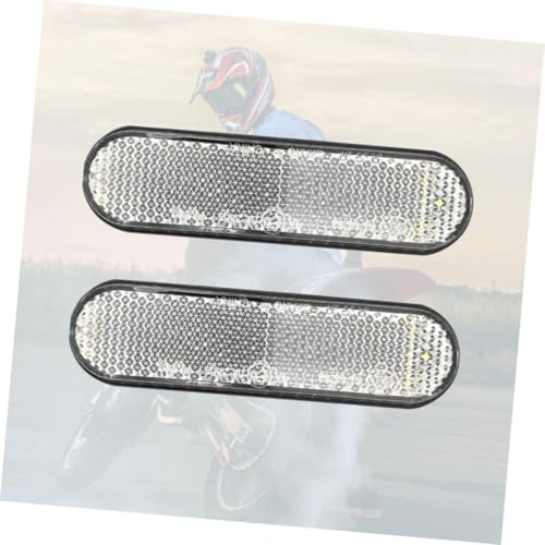 Cabilock 2 Pack Motorcycle Rear Brake Light Led Reflector 24 Led Side Marker Lights Waterproof for Motorbike Tail Brake Lamp