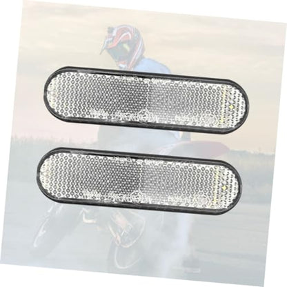 Cabilock 2 Pack Motorcycle Rear Brake Light Led Reflector 24 Led Side Marker Lights Waterproof for Motorbike Tail Brake Lamp