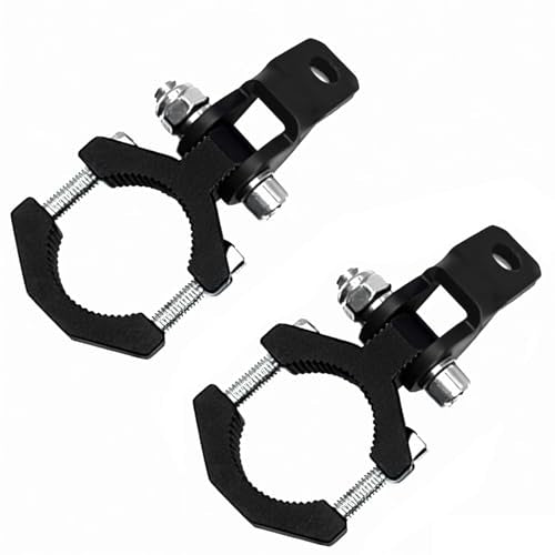 Heavy Duty Motorcycle Light Mount Bracket, Motorcycle Spotlight Bracket, Universal Fit for Motorcycle, ATV, UTV, Truck Auxiliary Lights - 2 Pack (0.78-1.25 INCH) - size: 0.78-1.25 INCH