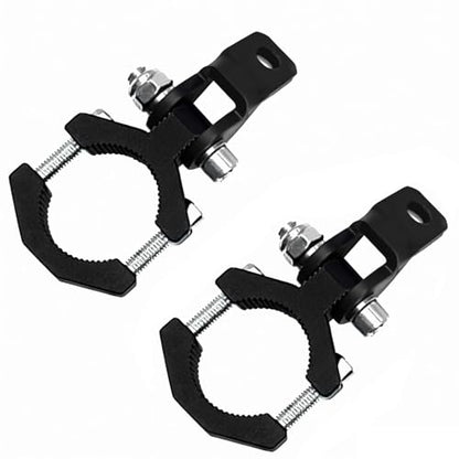 Heavy Duty Motorcycle Light Mount Bracket, Motorcycle Spotlight Bracket, Universal Fit for Motorcycle, ATV, UTV, Truck Auxiliary Lights - 2 Pack (0.78-1.25 INCH) - size: 0.78-1.25 INCH