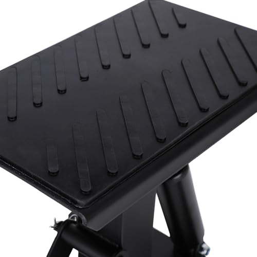 Dirt Bike Stand Motorcycle Lift Jack 1000 Lbs Capacity Height Adjustable Engine Hoist Stand Hydraulic Lift for Dirt Pit Bike ATV Repair Maintainance Heavy Duty