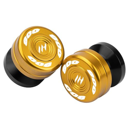 Motorcycle M8 Swingarm Spools Slider For V-Strom 800DE (DL 800DE) 2023-2025 V-Strom 800DE Adventure 2023-2025 Swing Arm Spool Slider Stand Screws Accessories (Gold) - color: Gold
