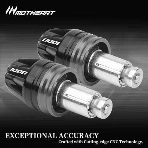 Motorcycle Handlebar End Caps For GSX-R 1000 2001-2025 GSX-R 1000R 2017-2025 7/8” Bars 17mm Diameter CNC Handlebars (See details below) gsx-r 1000 1000r Accessories (Gray) - color: Gray