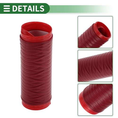1.57" /40 mm 1.57 "/40 mm Motorcycle Hand Grips Cover Kit Non Slip Silicone Handlebar Grips Maroon 1 Set Spiral Cross Pattern - color: Maroon