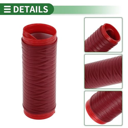 1.57" /40 mm 1.57 "/40 mm Motorcycle Hand Grips Cover Kit Non Slip Silicone Handlebar Grips Maroon 1 Set Spiral Cross Pattern - color: Maroon