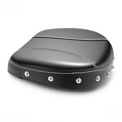 Passenger Sissy Bar Backrest Pad Compatible with Harley Touring Road King Street Glide Electra Glide 1994-2025 Softail 2018-2025 Fat Boy - Detachable Rear Seat Cushion with Mounting Bracket - color: Blaack#1