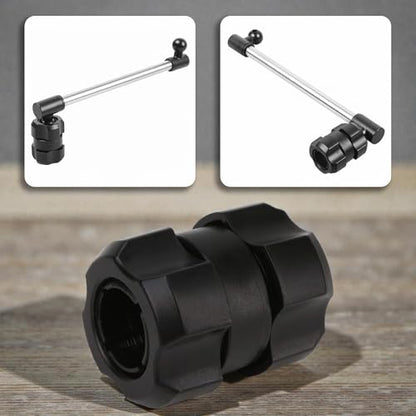 17mm Ball Mount Joint Adapter, Female-to-Female Coupler, Plastic Extension 1.6inch Length Suitable for Bike/Motorcycle Phone Holders, Camera Photography Brackets, Car Phone Mounts, Tripods