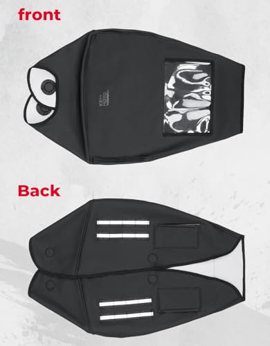 KEMIMOTO Motorcycle Fuel Tank Bag Cover Dustproof Fuel Gas Pad Cover Protector with Strong Retention Compatible with Touring Softail