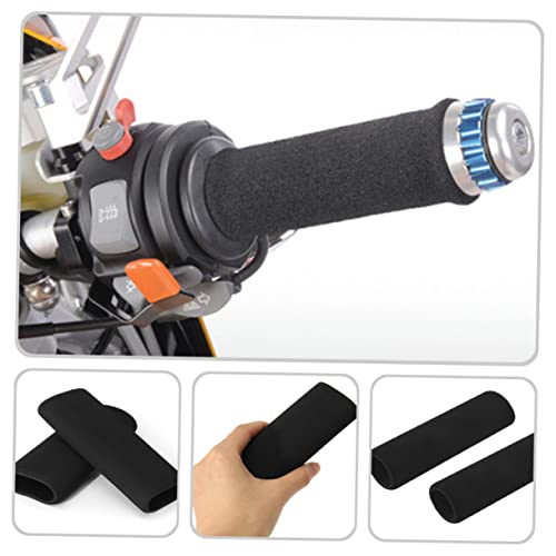 BESPORTBLE Motorcycle Handlebar Grips 4Pcs Non-Skid Sponge Covers Foam Grip Sleeves for Vibration Absorption Comfortable Motorcycle Handlebar Protection 4.72X1.37In