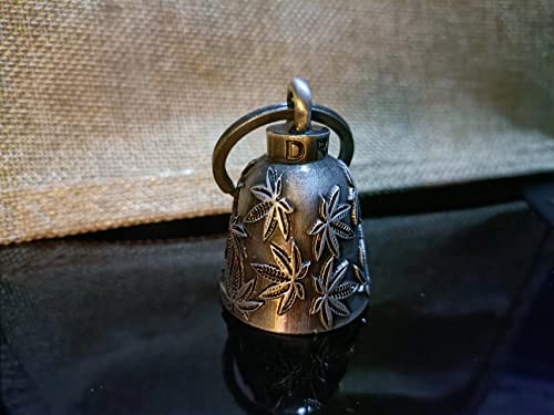Dream Apparel Motorcycle Bell Guardian Angel Drive Away Gremlin, Biker Bell for Men Women Rider Riding, Good Luck Gift - color: Leaves