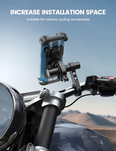Lamicall Bike Handlebar Extender - [4" Long] Aluminum Alloy Handlebar Extension for Bicycle and Motorcycle, with Single Mounting Clamp Bracket, Fit Handlebars with Diameter of 0.875" to 1.34" - size: 4" Long