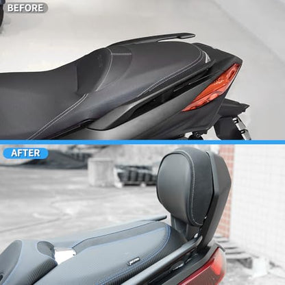 Motorcycle Sissy Bar Detachable Passenger Backrest | Compatible with Yamaha XMAX300 X-MAX 300, 2023-2024, Quick Release