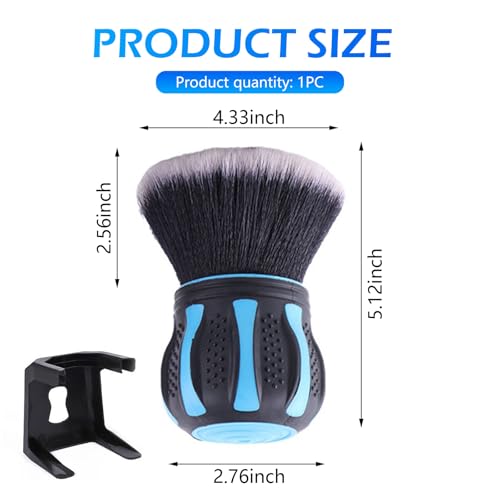 Car Detailing Brush, Ultra Soft Tire Shine Brush with Storage Rack, Interior Cleaning Tool, Universal Beauty Tools for Most Cars (Blue) - color: Blue