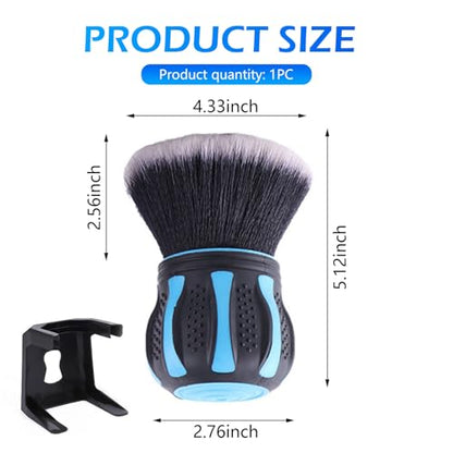 Car Detailing Brush, Ultra Soft Tire Shine Brush with Storage Rack, Interior Cleaning Tool, Universal Beauty Tools for Most Cars (Blue) - color: Blue