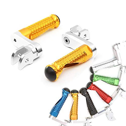 MC MOTOPARTS MPRO Gold 40mm Riser CNC Front Foot Pegs Compatible with YZF R1 00-21 YZF R6 03-19 YZF R1M 15-21 R1S - color: Gold, size: 40mm Extension