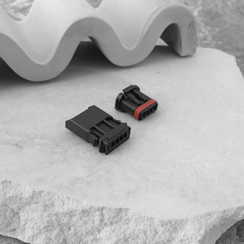 5 Sets 4 Pin Motorcycle Car Male Female Connector Plug Kit 4 Wire Male Female Connector Handlebar Wiring MX19004S51 MX19004P51 Compatible with H-Arley Davidson