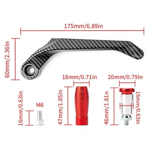 Motorcycle Handlebar Protector,Bar Ends Handguards,Clutch Brake Levers Guard,Replacement Accessories, for Kawasaki ZX14 ZX14R ZX 14R ZX-14R(Green)